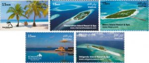 MALDIVES - 2015 - Resorts of the Maldives - Perf 5v Set - Mint Never Hinged