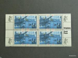 BOBPLATES #1480-3 Boston Tea Party Matched Set of 4 Zip Blocks  F-VF N