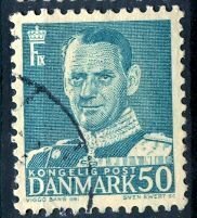 Denmark 1953: Sc. # 336: Used Single Stamp