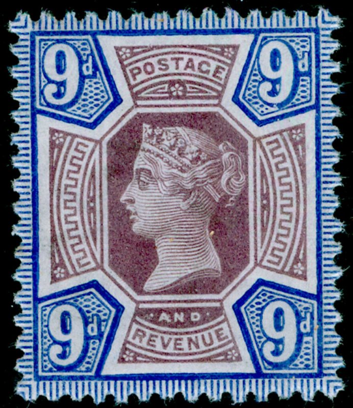 SG209 SPEC K38(1), 9d dull purple & blue, NH MINT. Cat £110.