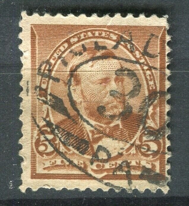 USA; 1890s early Presidential series issue used 5c. value, fair Postmark