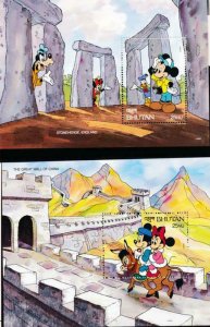 DISNEY BHUTAN 966-979 MINT NH (14 S/S) 7 WONDERS OF THE MIDDLE AGES