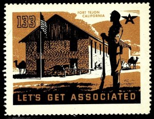 Flying A Gas & Oil #133 Fort Tejon  MNH Cinderella