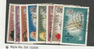 Antigua, British, Postage Stamp, #246//255 Used (8 Different), 1970 Ships