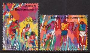 UN Geneva 289-290 Sports MNH VF