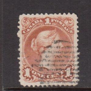 Canada #22a Extra Fine Used & Watermarked **With Certificate**