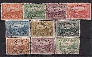 NEW GUINEA 1939 Bulolo Airmail ½d to 1/-.