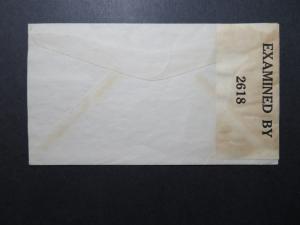 Fiji WW2 Censor Cover / 3d Single Franking to USA - Z10705