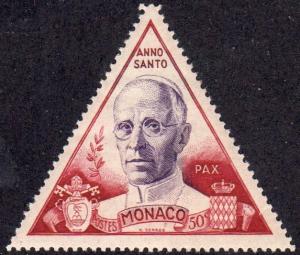 Monaco 263 - Mint-H - 50c Pope Pius XII (1951)