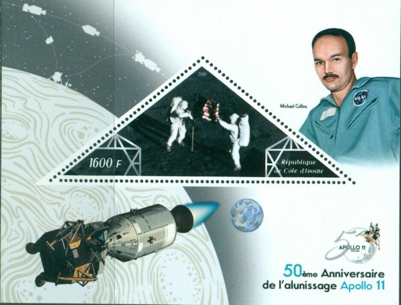 Space NASA 50 Apollo 11 Anniversary Neil Armstrong 3 MNH stamp sheets set