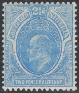 Southern Nigeria 1907 King Edward VII 2 1/2p Scott # 35 MH