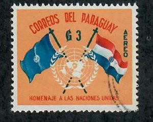 Paraguay C272 used Airmail single