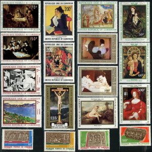 Cameroun Paintings Art Christianity Postage Africa Stamp Collection Used Mint