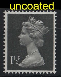 GB 1971 Machins Specialised 1½p OCP/PVA uncoated paper unmounted mint cat £130