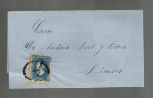 1877 Mexico Letter Cover to Linares