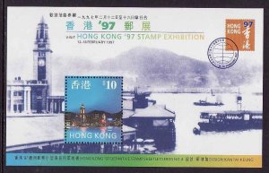 Hong Kong-Sc#776a-unused NH sheet-views of Hong Kong-1997