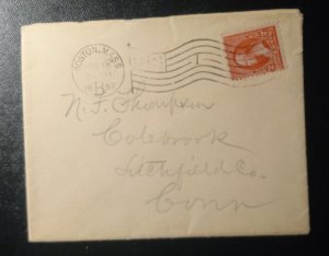 US Scott #267 Postal Cover Type III Cancelled 1897 Boston Mass