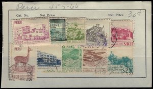 ZAYIX Peru 457-466 used Definitives Lama Architecture Trains Railroad 030822SM1M