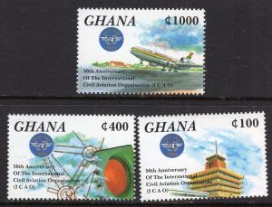 Ghana 1766-1768 Aviation MNH VF