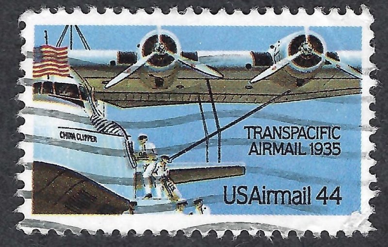 United States #C115 44¢ Transpacific Airmail (1985). Used.