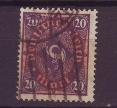 J13681 JLstamps 1921-2 germany used #182 wmk 126 posthorn