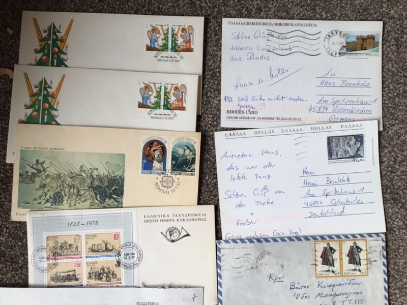 Greece card & covers  A6738