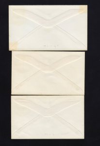 U218, U219 & U221 Mint Envelopes, Scott Cat $205.00