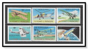 St Thomas #528-533 History Of Aviation Set MNH