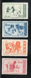 China (PRC) Scott #190-193 MH 