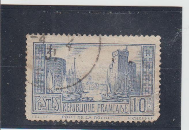 France  Scott#  251  Used  (1938 Port of La Rochelle)