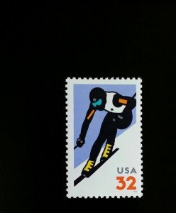 1998 32c Alpine Snow Skiing Scott 3180 Mint F/VF NH