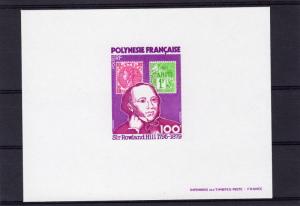 FRENCH POLYNESIA 1979 Sc#322 Stamp on Stamp/Rowland Hill Deluxe S/S MNH