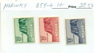 NORWAY #B54-6, Mint Hinged, Scott $39.50