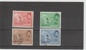 Ghana  Scott#  1-4  Used  (1957 Independence)