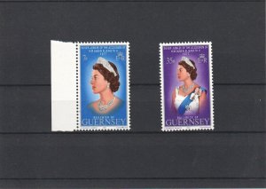 Guernsey 1977 - Silver Jubilee - MNH Set - SG 149-150