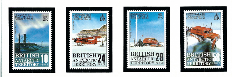 British Antarctic Territory 145-48 MNH 1988 Cwealth Trans-Ant. Expedition