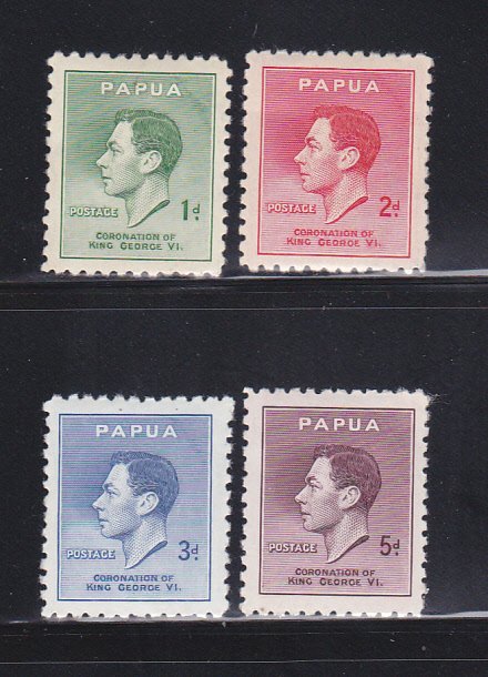 Papua New Guinea 118-121 Set MH King George VI (C)