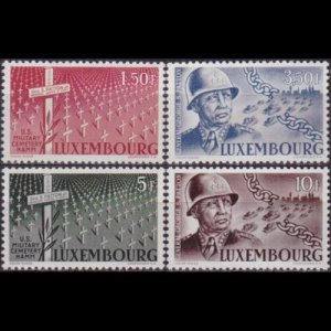 LUXEMBOURG 1947 - Scott# 242-5 Gen.Patton Set of 4 NH