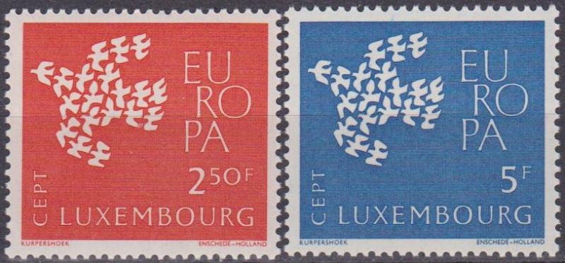 Luxembourg #382-3 MNH VF  (ST1346)  