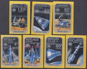 HUNGARY Sc #C354-60 CPL MNH SET of 7 - APOLLO SOYUZ SPACE PROJECTS