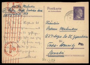 Germany Slovakia 1943 KLV Lager SLO-35 Haus Tatra Postal Card G87768