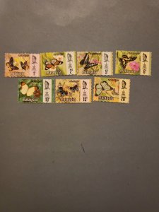 Stamps Malaysia Selangor Scott #128-34 h