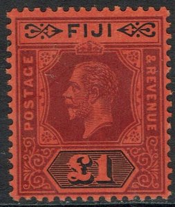 FIJI 1912 KGV 1 POUND DIE I MNH **