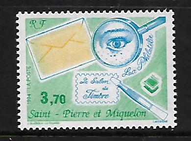 ST. PIERRE & MIQUELON   608 MNH STAMP SHOW  ISSUE