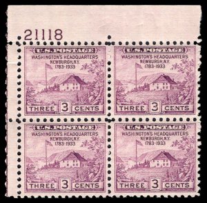 USA 727 Mint (NH) Plate Block of 4