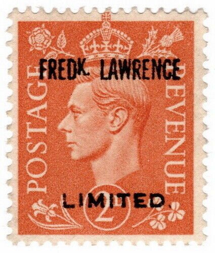 (I.B) George VI Commercial Overprint : Frederick Lawrence Ltd