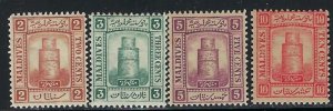 Maldive Is 7-10 MH 1909 set (an4133)