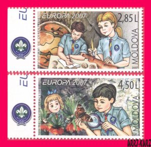 MOLDOVA 2007 Europa CEPT Scouts Scouting Movement Centenary 2v Sc556-557 MNH