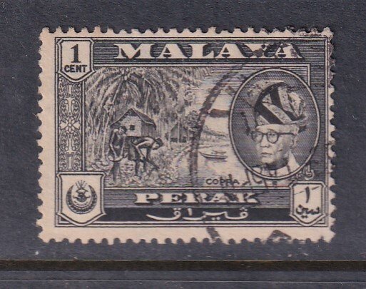 Malaya Perak 1957 Sc 127 1c Used