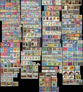 400+ ROMANIA Postage EUROPE Stamp Collection 1966-1980 Used